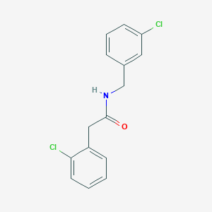 molecular formula C15H13Cl2NO B4986067 N-(3-chlorobenzyl)-2-(2-chlorophenyl)acetamide 