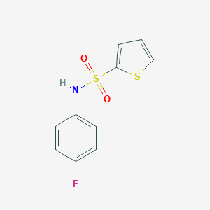 molecular formula C10H8FNO2S2 B498607 N-(4-fluorophenyl)thiophene-2-sulfonamide 