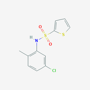 molecular formula C11H10ClNO2S2 B498609 N-(5-chloro-2-methylphenyl)thiophene-2-sulfonamide CAS No. 425653-56-1