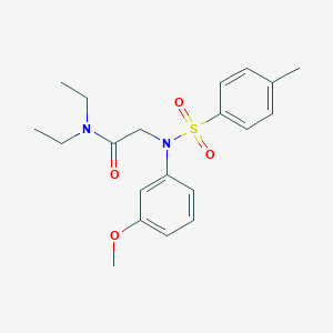 molecular formula C20H26N2O4S B4986103 N~1~,N~1~-diethyl-N~2~-(3-methoxyphenyl)-N~2~-[(4-methylphenyl)sulfonyl]glycinamide 