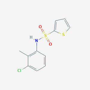 molecular formula C11H10ClNO2S2 B498611 N-(3-chloro-2-methylphenyl)thiophene-2-sulfonamide 