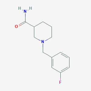 1-(3-fluorobenzyl)-3-piperidinecarboxamide