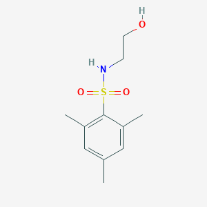 molecular formula C11H17NO3S B498613 N-(2-hydroxyethyl)-2,4,6-trimethylbenzenesulfonamide CAS No. 59724-52-6