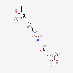 molecular formula C40H62N4O6 B4986167 N,N'-bis(2-{[3-(3,5-di-tert-butyl-4-hydroxyphenyl)propanoyl]amino}ethyl)ethanediamide CAS No. 99208-54-5