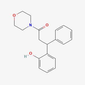 molecular formula C19H21NO3 B4986181 2-[3-(4-morpholinyl)-3-oxo-1-phenylpropyl]phenol 