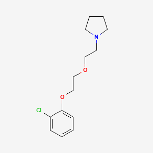 molecular formula C14H20ClNO2 B4986203 1-{2-[2-(2-chlorophenoxy)ethoxy]ethyl}pyrrolidine 