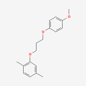 molecular formula C18H22O3 B4986216 2-[3-(4-methoxyphenoxy)propoxy]-1,4-dimethylbenzene 