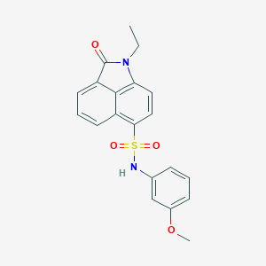 molecular formula C20H18N2O4S B498624 1-ethyl-N-(3-methoxyphenyl)-2-oxo-1,2-dihydrobenzo[cd]indole-6-sulfonamide CAS No. 438488-75-6