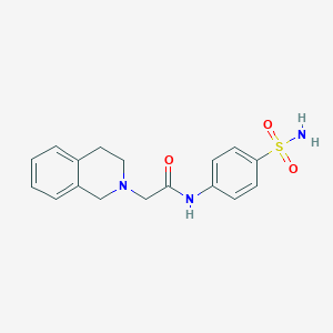 N-[4-(aminosulfonyl)phenyl]-2-(3,4-dihydro-2(1H)-isoquinolinyl)acetamide