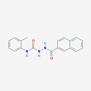 N-(2-methylphenyl)-2-(2-naphthoyl)hydrazinecarboxamide