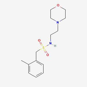 molecular formula C14H22N2O3S B4986278 1-(2-methylphenyl)-N-[2-(4-morpholinyl)ethyl]methanesulfonamide 