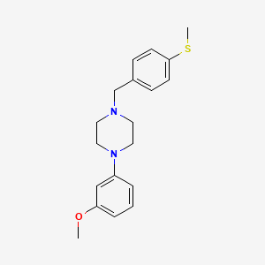 molecular formula C19H24N2OS B4986285 1-(3-methoxyphenyl)-4-[4-(methylthio)benzyl]piperazine 