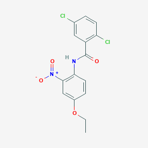 molecular formula C15H12Cl2N2O4 B4986298 2,5-dichloro-N-(4-ethoxy-2-nitrophenyl)benzamide 