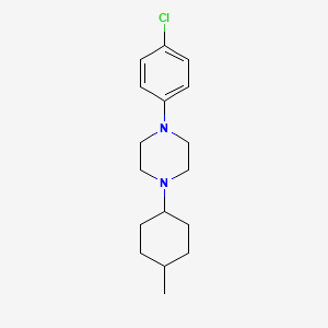 molecular formula C17H25ClN2 B4986349 1-(4-chlorophenyl)-4-(4-methylcyclohexyl)piperazine 