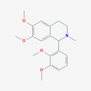 molecular formula C20H25NO4 B4986369 1-(2,3-dimethoxyphenyl)-6,7-dimethoxy-2-methyl-1,2,3,4-tetrahydroisoquinoline 
