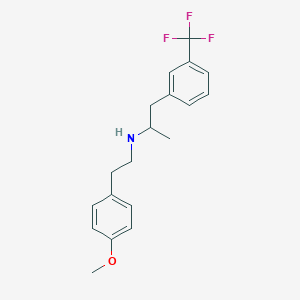 molecular formula C19H22F3NO B4986387 N-[2-(4-methoxyphenyl)ethyl]-1-[3-(trifluoromethyl)phenyl]-2-propanamine 