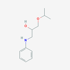 molecular formula C12H19NO2 B4986397 1-anilino-3-isopropoxy-2-propanol 
