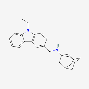 molecular formula C25H30N2 B4986423 1-adamantyl[(9-ethyl-9H-carbazol-3-yl)methyl]amine 