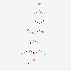 molecular formula C14H10BrCl2NO2 B4986427 N-(4-bromophenyl)-3,5-dichloro-4-methoxybenzamide 