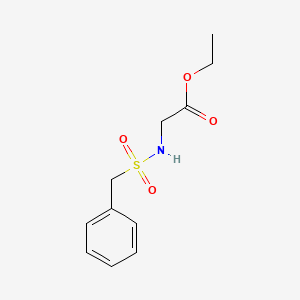 molecular formula C11H15NO4S B4986433 ethyl N-(benzylsulfonyl)glycinate 