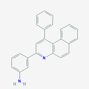 molecular formula C25H18N2 B4986444 3-(1-phenylbenzo[f]quinolin-3-yl)aniline 