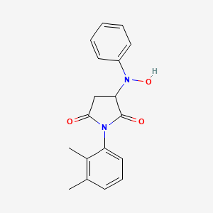 molecular formula C18H18N2O3 B4986448 1-(2,3-dimethylphenyl)-3-[hydroxy(phenyl)amino]-2,5-pyrrolidinedione 