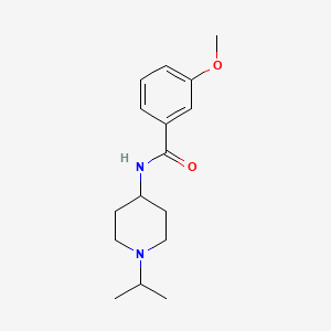 molecular formula C16H24N2O2 B4986473 N-(1-isopropyl-4-piperidinyl)-3-methoxybenzamide 