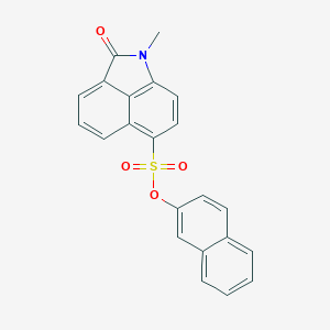 molecular formula C22H15NO4S B498648 2-Naphthyl 1-methyl-2-oxo-1,2-dihydrobenzo[cd]indole-6-sulfonate 