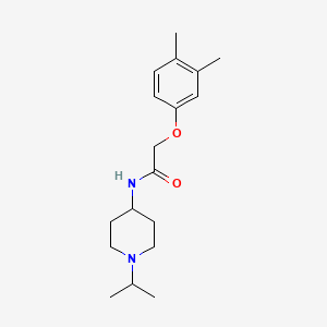 molecular formula C18H28N2O2 B4986489 2-(3,4-dimethylphenoxy)-N-(1-isopropyl-4-piperidinyl)acetamide 