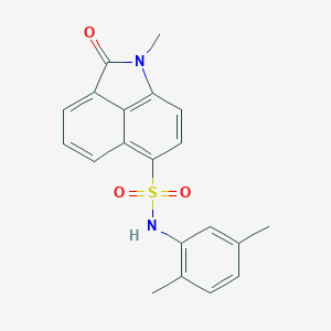molecular formula C20H18N2O3S B498658 N-(2,5-dimethylphenyl)-1-methyl-2-oxo-1,2-dihydrobenzo[cd]indole-6-sulfonamide 
