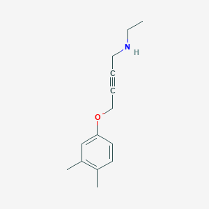 molecular formula C14H19NO B4986637 4-(3,4-dimethylphenoxy)-N-ethyl-2-butyn-1-amine 