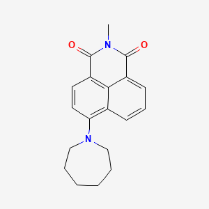 molecular formula C19H20N2O2 B4986661 6-(1-azepanyl)-2-methyl-1H-benzo[de]isoquinoline-1,3(2H)-dione 