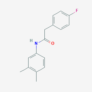 molecular formula C16H16FNO B4986705 N-(3,4-dimethylphenyl)-2-(4-fluorophenyl)acetamide 