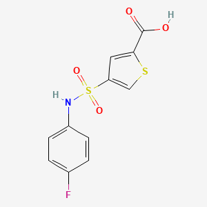 molecular formula C11H8FNO4S2 B4986733 4-{[(4-fluorophenyl)amino]sulfonyl}-2-thiophenecarboxylic acid 