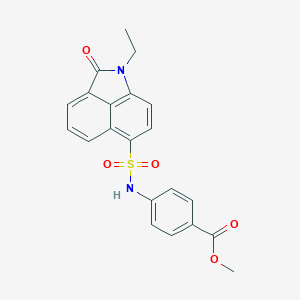 Methyl 4-{[(1-ethyl-2-oxo-1,2-dihydrobenzo[cd]indol-6-yl)sulfonyl]amino}benzoate
