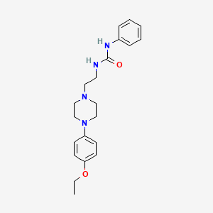 molecular formula C21H28N4O2 B4986871 N-{2-[4-(4-ethoxyphenyl)-1-piperazinyl]ethyl}-N'-phenylurea 