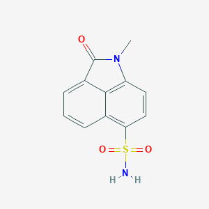 molecular formula C12H10N2O3S B498692 1-Methyl-2-oxo-1,2-dihydrobenzo[cd]indole-6-sulfonamide 