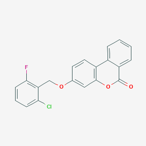 molecular formula C20H12ClFO3 B4986920 3-[(2-chloro-6-fluorobenzyl)oxy]-6H-benzo[c]chromen-6-one 