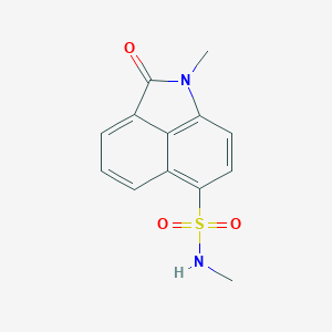 molecular formula C13H12N2O3S B498693 N,1-dimethyl-2-oxo-1,2-dihydrobenzo[cd]indole-6-sulfonamide 