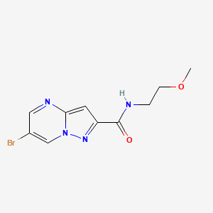 molecular formula C10H11BrN4O2 B4986963 6-bromo-N-(2-methoxyethyl)pyrazolo[1,5-a]pyrimidine-2-carboxamide 