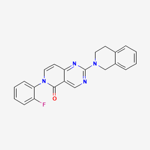 molecular formula C22H17FN4O B4986969 2-(3,4-dihydro-2(1H)-isoquinolinyl)-6-(2-fluorophenyl)pyrido[4,3-d]pyrimidin-5(6H)-one 