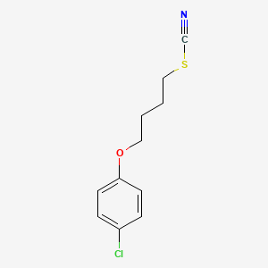 molecular formula C11H12ClNOS B4987037 4-(4-chlorophenoxy)butyl thiocyanate 