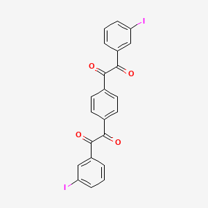 molecular formula C22H12I2O4 B4987098 2,2'-(1,4-phenylene)bis[1-(3-iodophenyl)-1,2-ethanedione] 