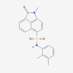 molecular formula C20H18N2O3S B498710 N-(2,3-dimethylphenyl)-1-methyl-2-oxo-1,2-dihydrobenzo[cd]indole-6-sulfonamide 