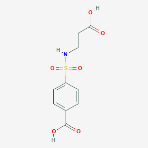 molecular formula C10H11NO6S B498713 4-{[(2-Carboxyethyl)amino]sulfonyl}benzoic acid 