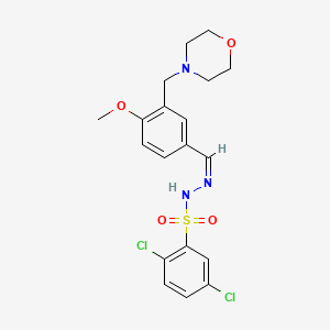 molecular formula C19H21Cl2N3O4S B4987146 2,5-dichloro-N'-[4-methoxy-3-(4-morpholinylmethyl)benzylidene]benzenesulfonohydrazide 