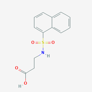 molecular formula C13H13NO4S B498716 N-(naphthalen-1-ylsulfonyl)-beta-alanine 