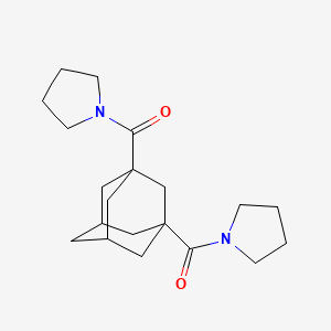 molecular formula C20H30N2O2 B4987172 1,1'-(tricyclo[3.3.1.1~3,7~]decane-1,3-diyldicarbonyl)dipyrrolidine 