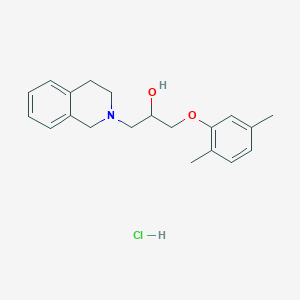 molecular formula C20H26ClNO2 B4987186 1-(3,4-dihydro-2(1H)-isoquinolinyl)-3-(2,5-dimethylphenoxy)-2-propanol hydrochloride 