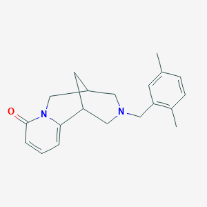molecular formula C20H24N2O B4987204 11-(2,5-dimethylbenzyl)-7,11-diazatricyclo[7.3.1.0~2,7~]trideca-2,4-dien-6-one 